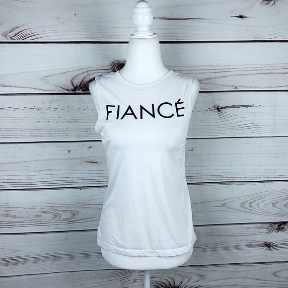 MODERN LUX Fiancé White Muscle Tank Top XS - Picture 2 of 7